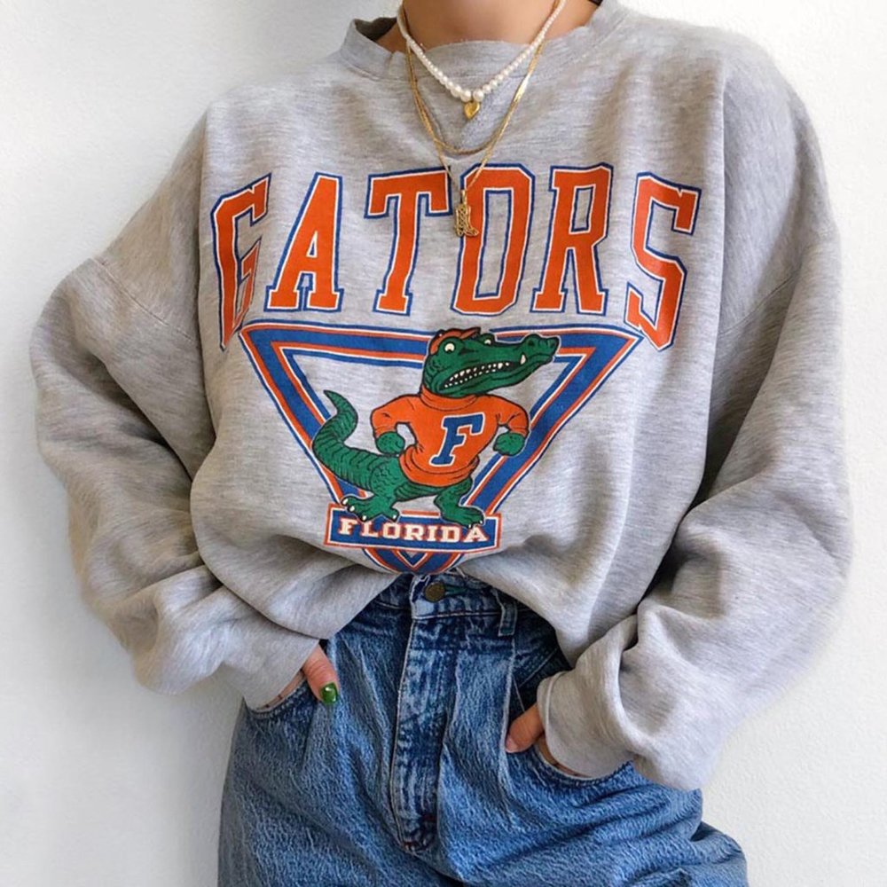 Vintage NCAA Florida Gators Mascot Sweatshirt, University of Florida Sweatshirt